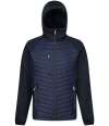 RG446 TRA549 Regatta Navigate Hybrid Jacket Navy / Seal Grey colour image